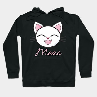 Cute cat meao design kitty funny Hoodie